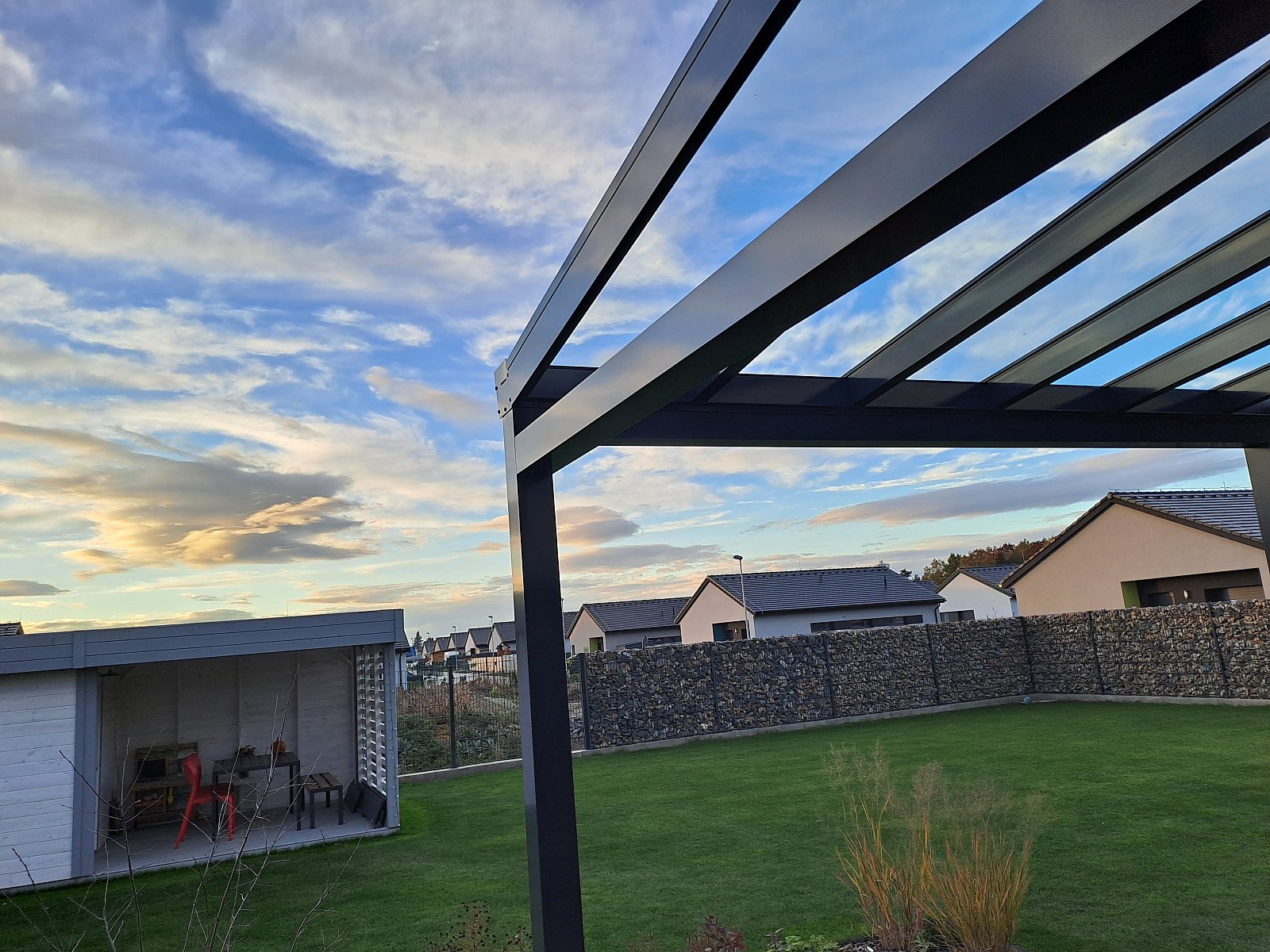 hliníková pergola v Praze